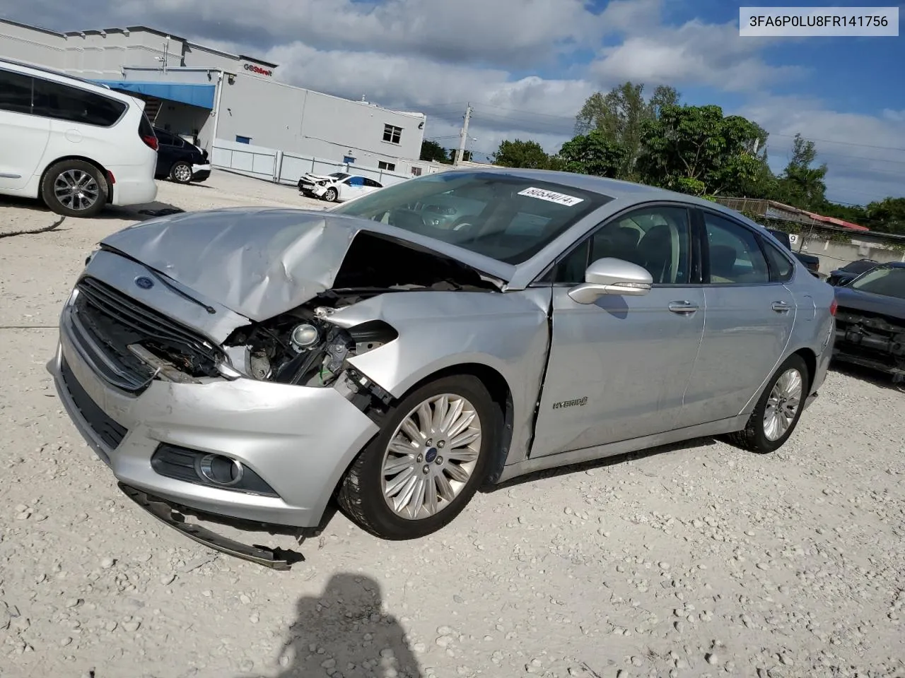 2015 Ford Fusion Se Hybrid VIN: 3FA6P0LU8FR141756 Lot: 80534074