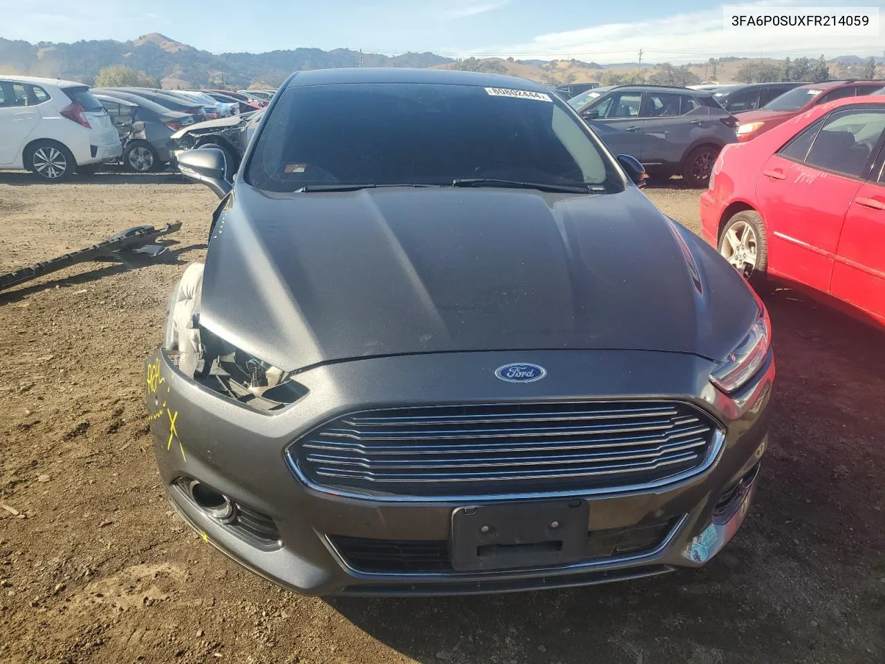 2015 Ford Fusion Titanium Phev VIN: 3FA6P0SUXFR214059 Lot: 80802444