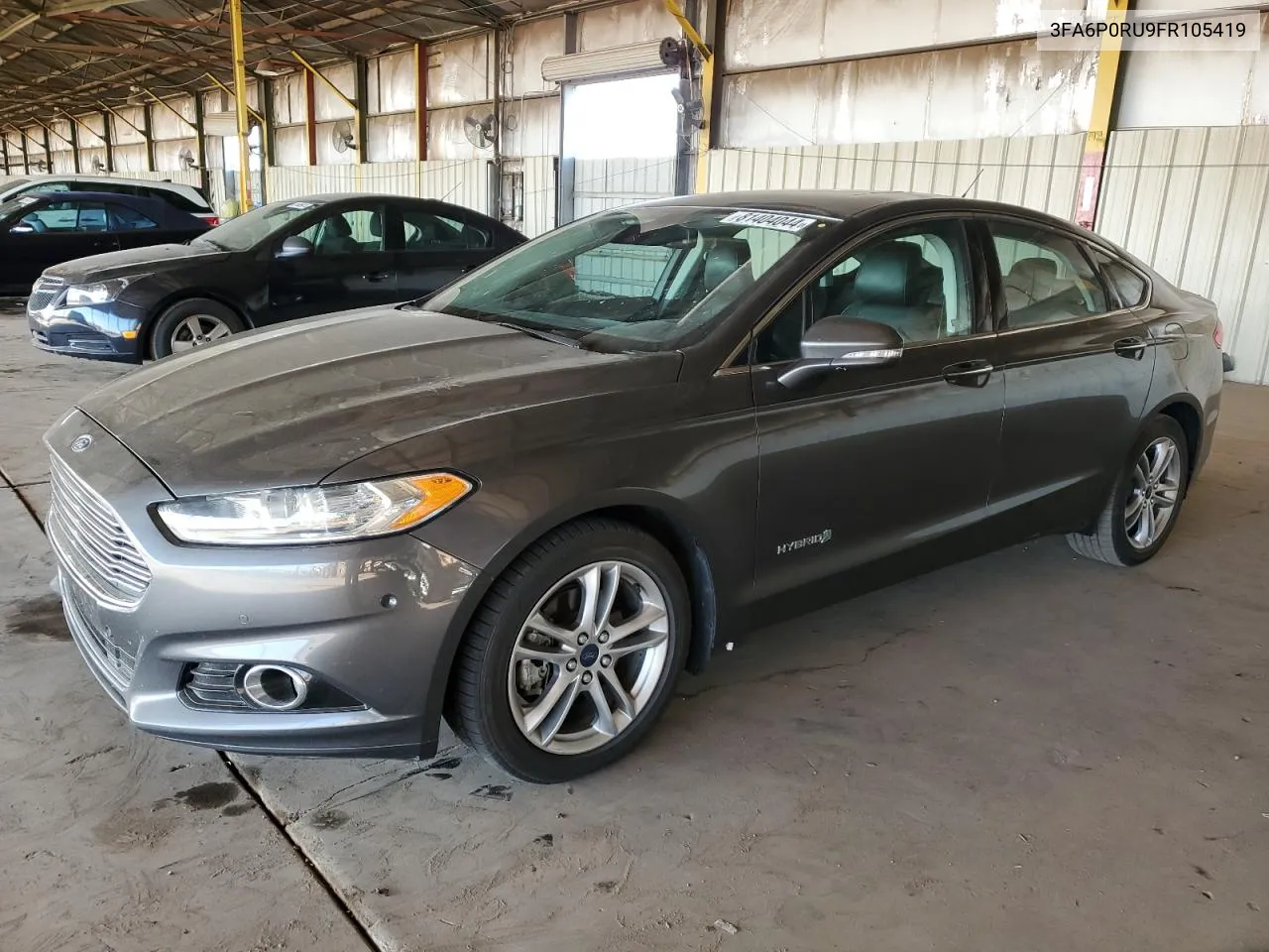 2015 Ford Fusion Titanium Hev VIN: 3FA6P0RU9FR105419 Lot: 81404044