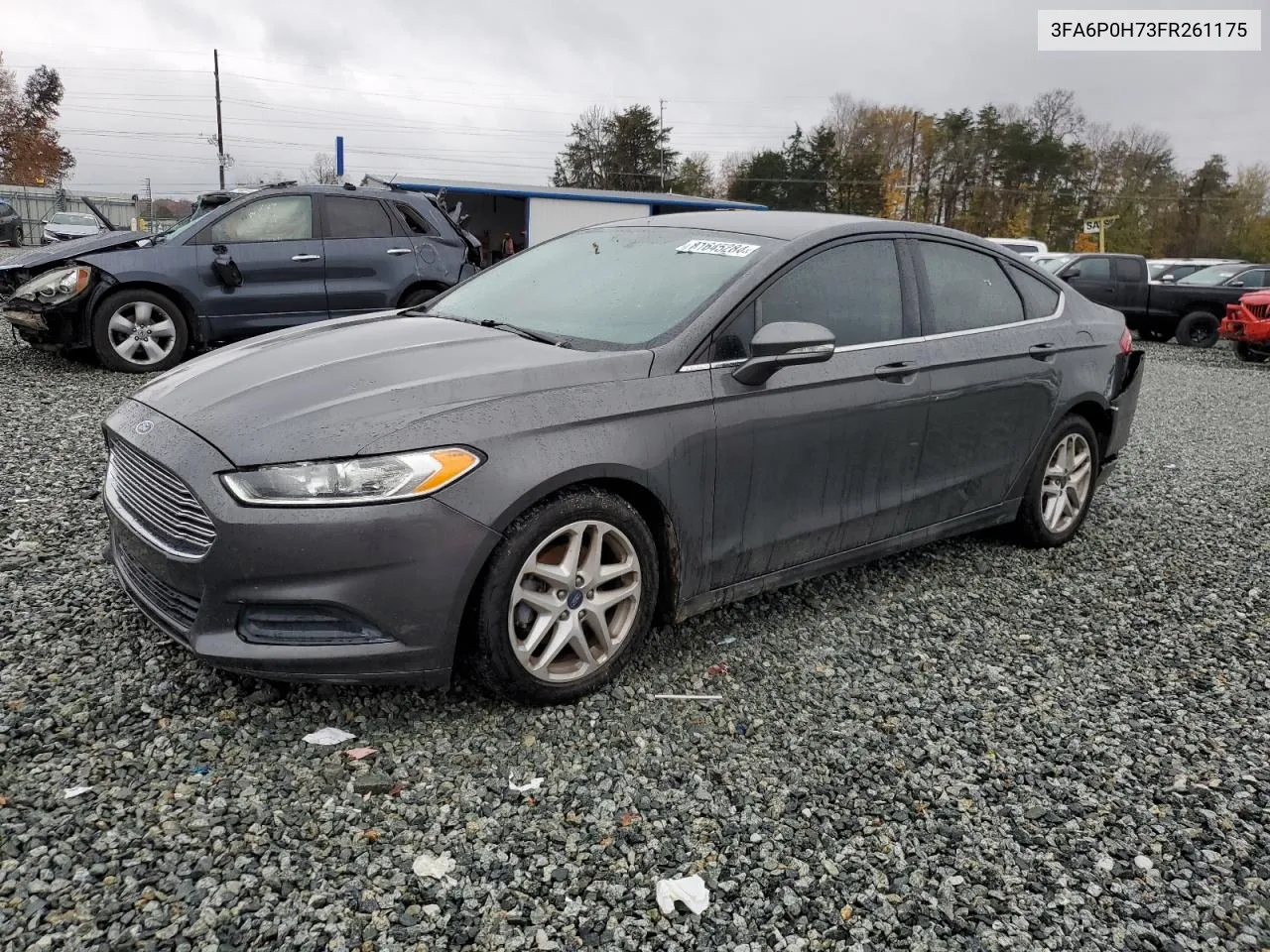 2015 Ford Fusion Se VIN: 3FA6P0H73FR261175 Lot: 81645284