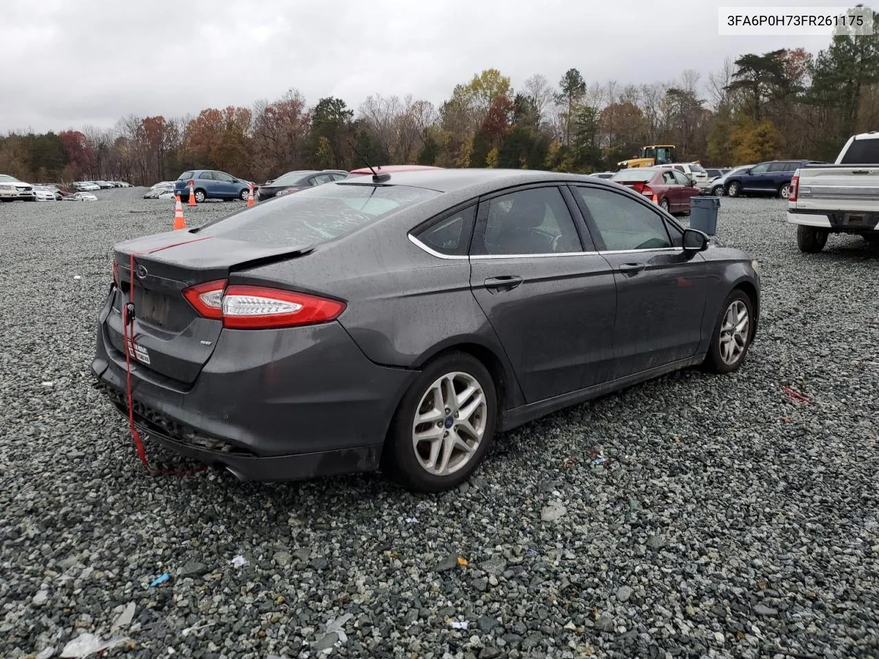 2015 Ford Fusion Se VIN: 3FA6P0H73FR261175 Lot: 81645284