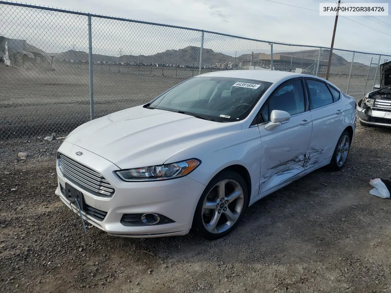 3FA6P0H72GR384726 2016 Ford Fusion Se