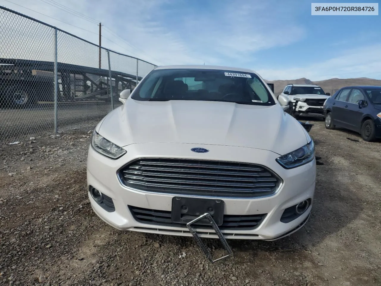 2016 Ford Fusion Se VIN: 3FA6P0H72GR384726 Lot: 44391694