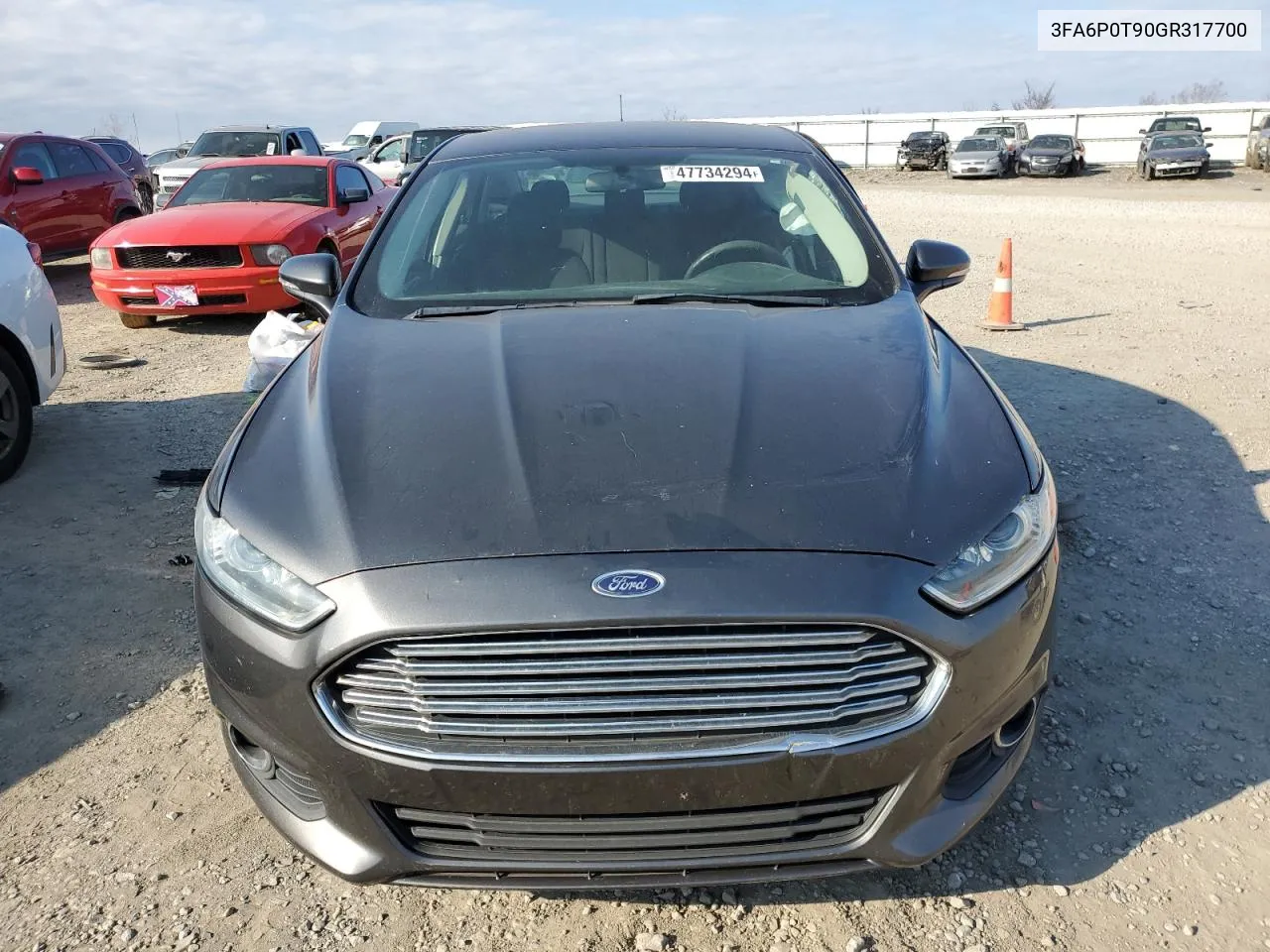 2016 Ford Fusion Se VIN: 3FA6P0T90GR317700 Lot: 47734294