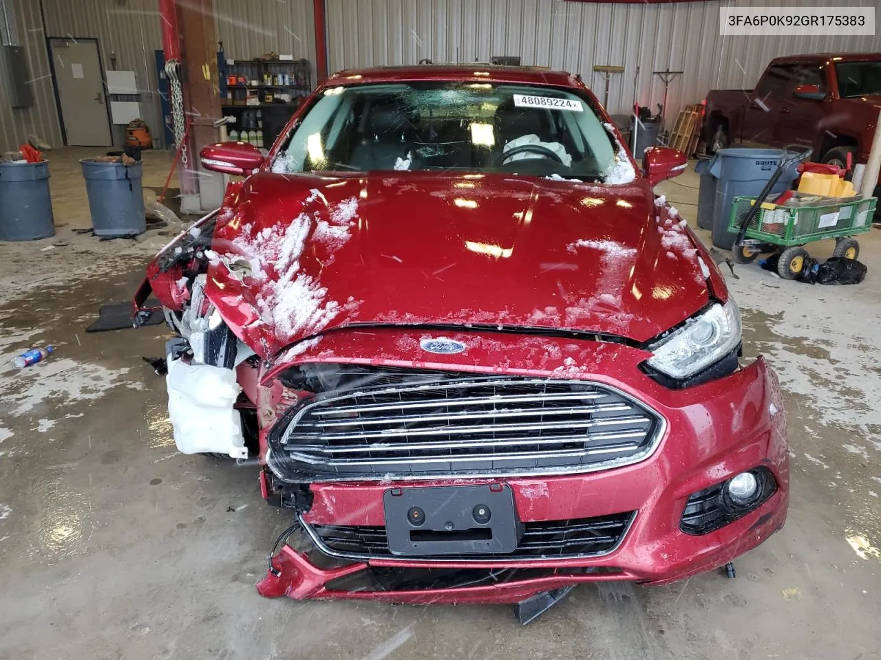 2016 Ford Fusion Titanium VIN: 3FA6P0K92GR175383 Lot: 48089224