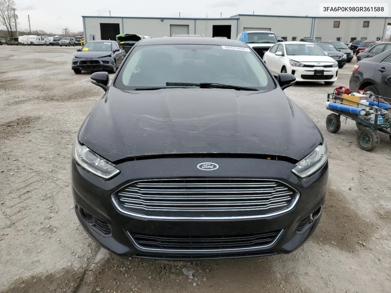 2016 Ford Fusion Titanium VIN: 3FA6P0K98GR361588 Lot: 48423494