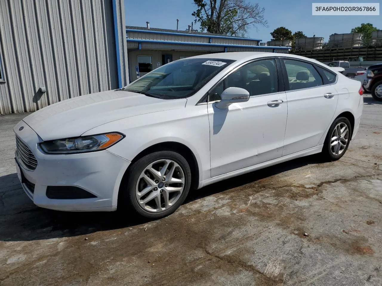 2016 Ford Fusion Se VIN: 3FA6P0HD2GR367866 Lot: 49981344