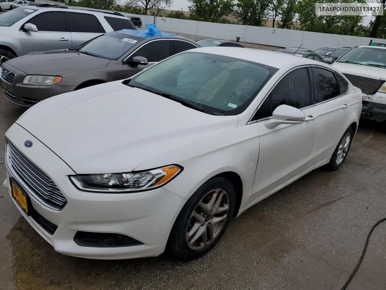 2016 Ford Fusion Se VIN: 1FA6P0HD7G5113427 Lot: 52494244