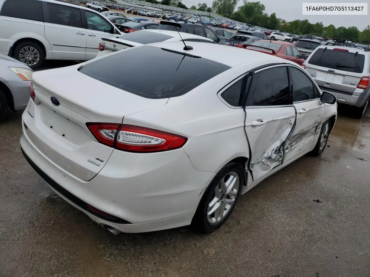 2016 Ford Fusion Se VIN: 1FA6P0HD7G5113427 Lot: 52494244