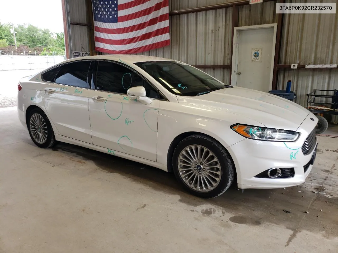 2016 Ford Fusion Titanium VIN: 3FA6P0K92GR232570 Lot: 52824044