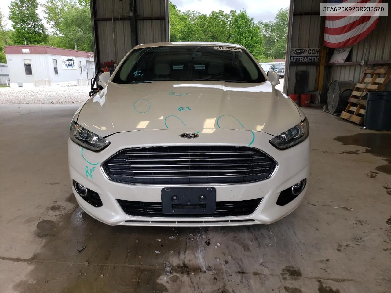 2016 Ford Fusion Titanium VIN: 3FA6P0K92GR232570 Lot: 52824044