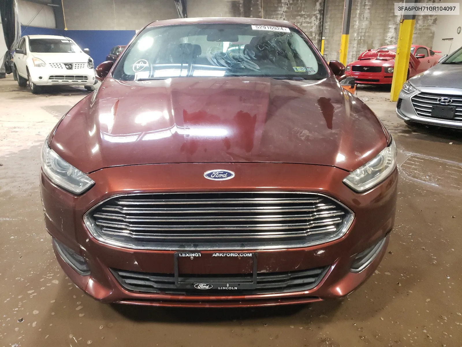 2016 Ford Fusion Se VIN: 3FA6P0H71GR104097 Lot: 52916924