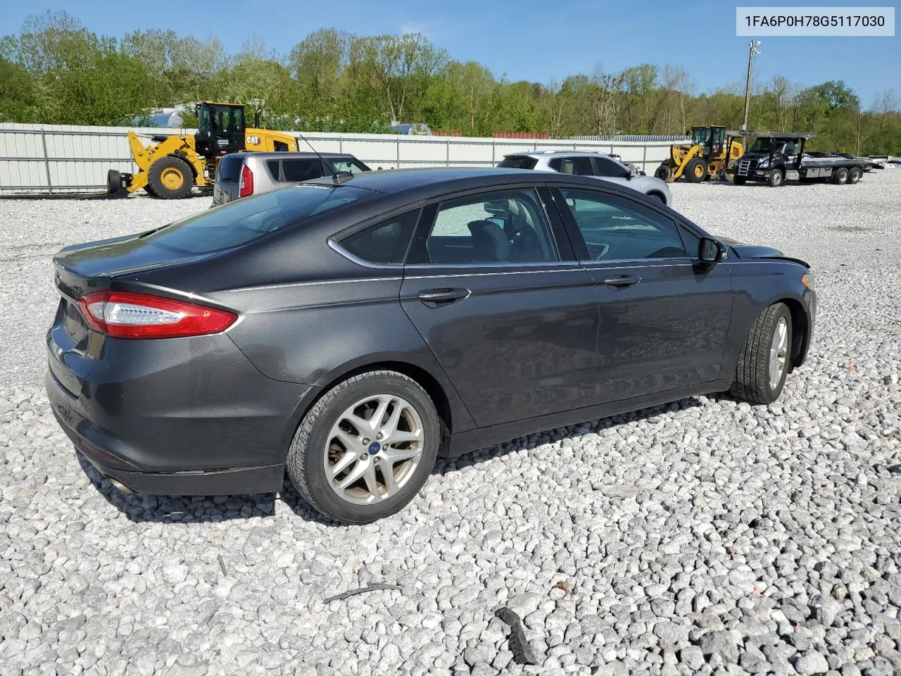 2016 Ford Fusion Se VIN: 1FA6P0H78G5117030 Lot: 53150804