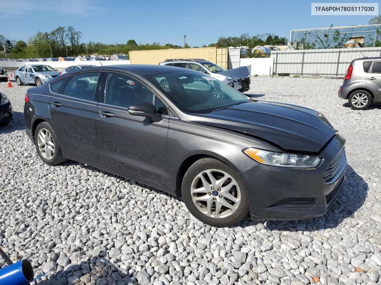 2016 Ford Fusion Se VIN: 1FA6P0H78G5117030 Lot: 53150804