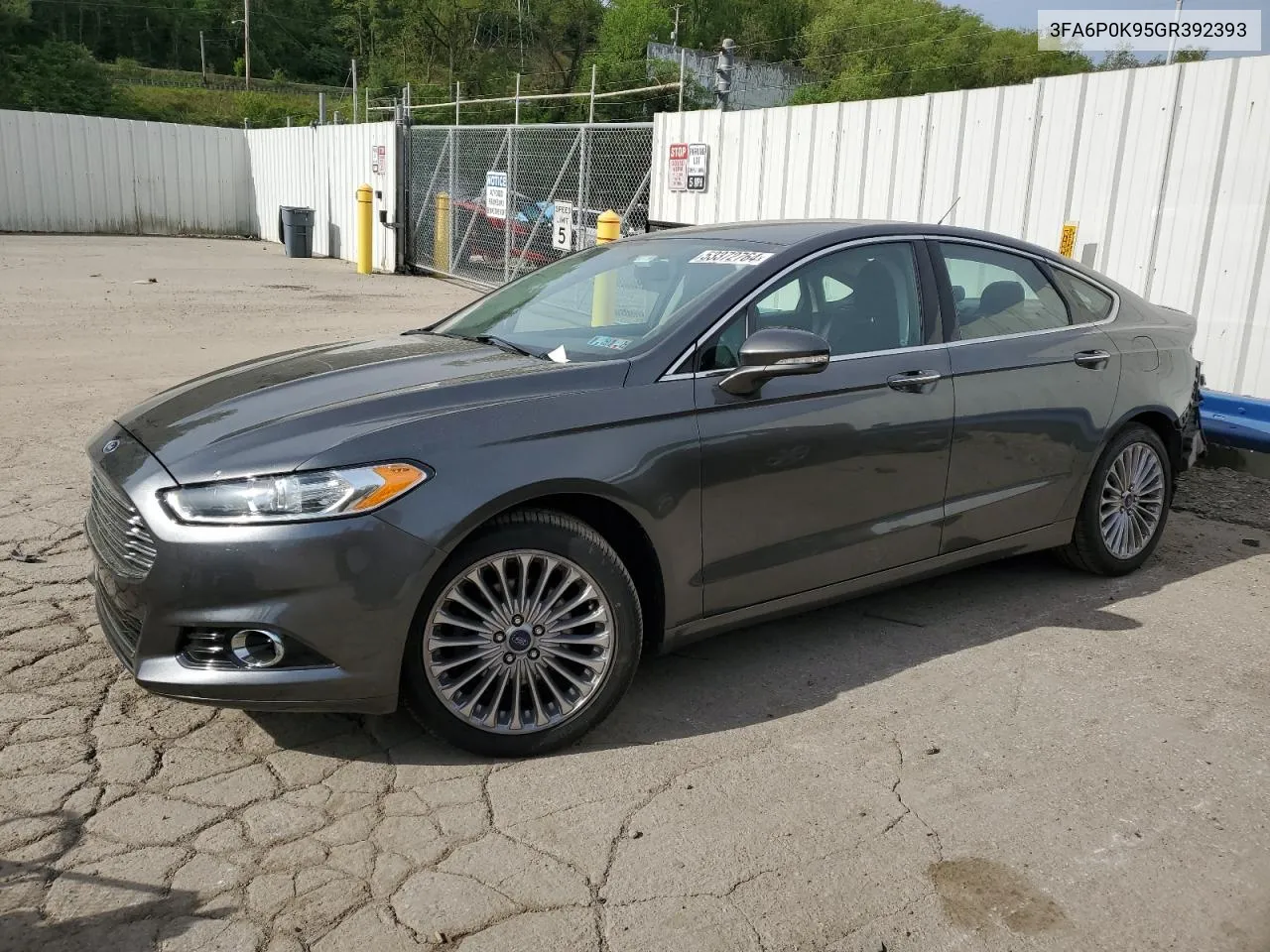 2016 Ford Fusion Titanium VIN: 3FA6P0K95GR392393 Lot: 53372764