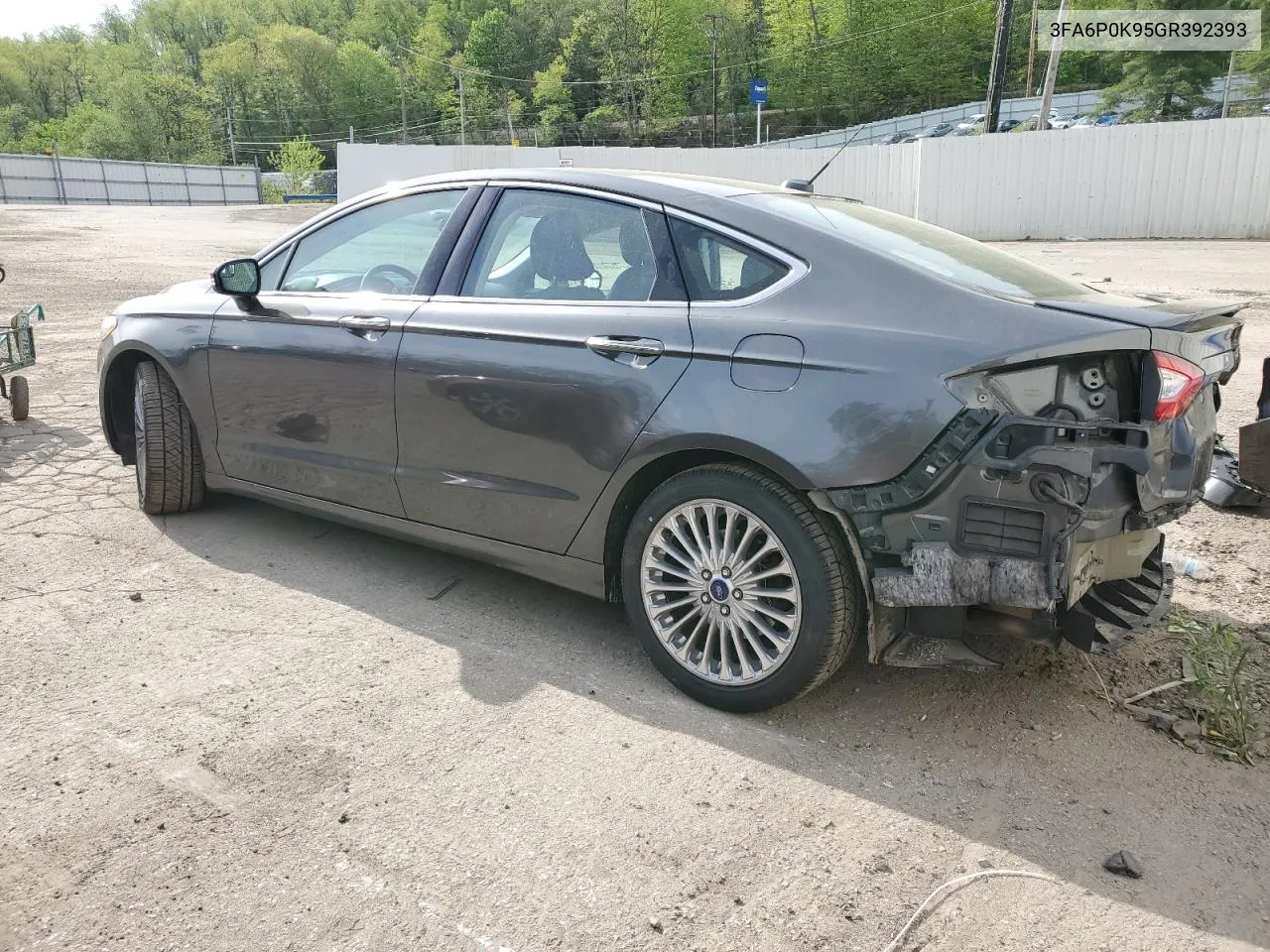 2016 Ford Fusion Titanium VIN: 3FA6P0K95GR392393 Lot: 53372764