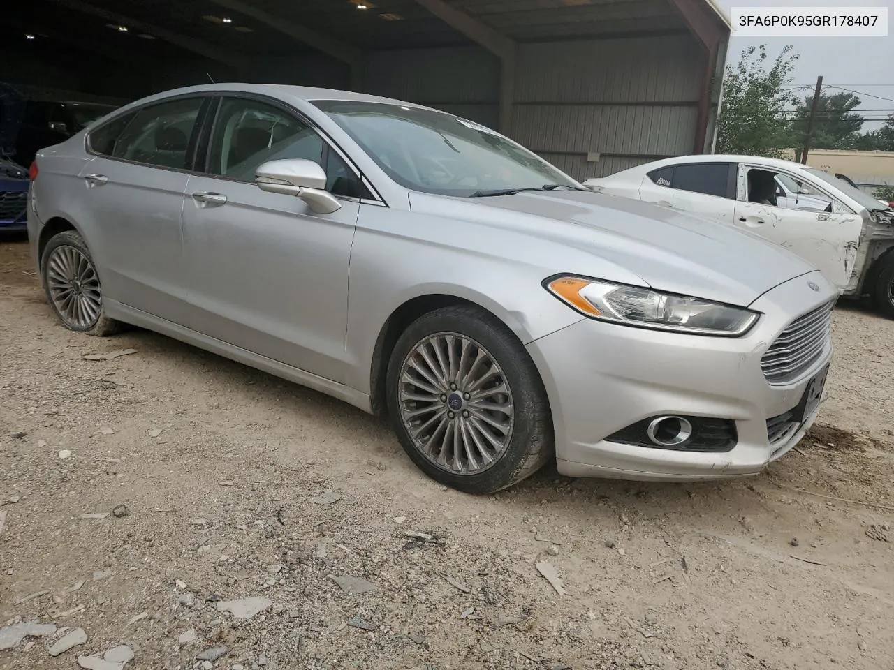 2016 Ford Fusion Titanium VIN: 3FA6P0K95GR178407 Lot: 53772344