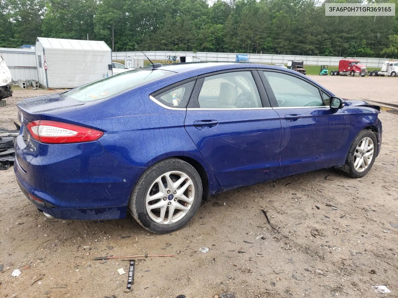 2016 Ford Fusion Se VIN: 3FA6P0H71GR369165 Lot: 54368274