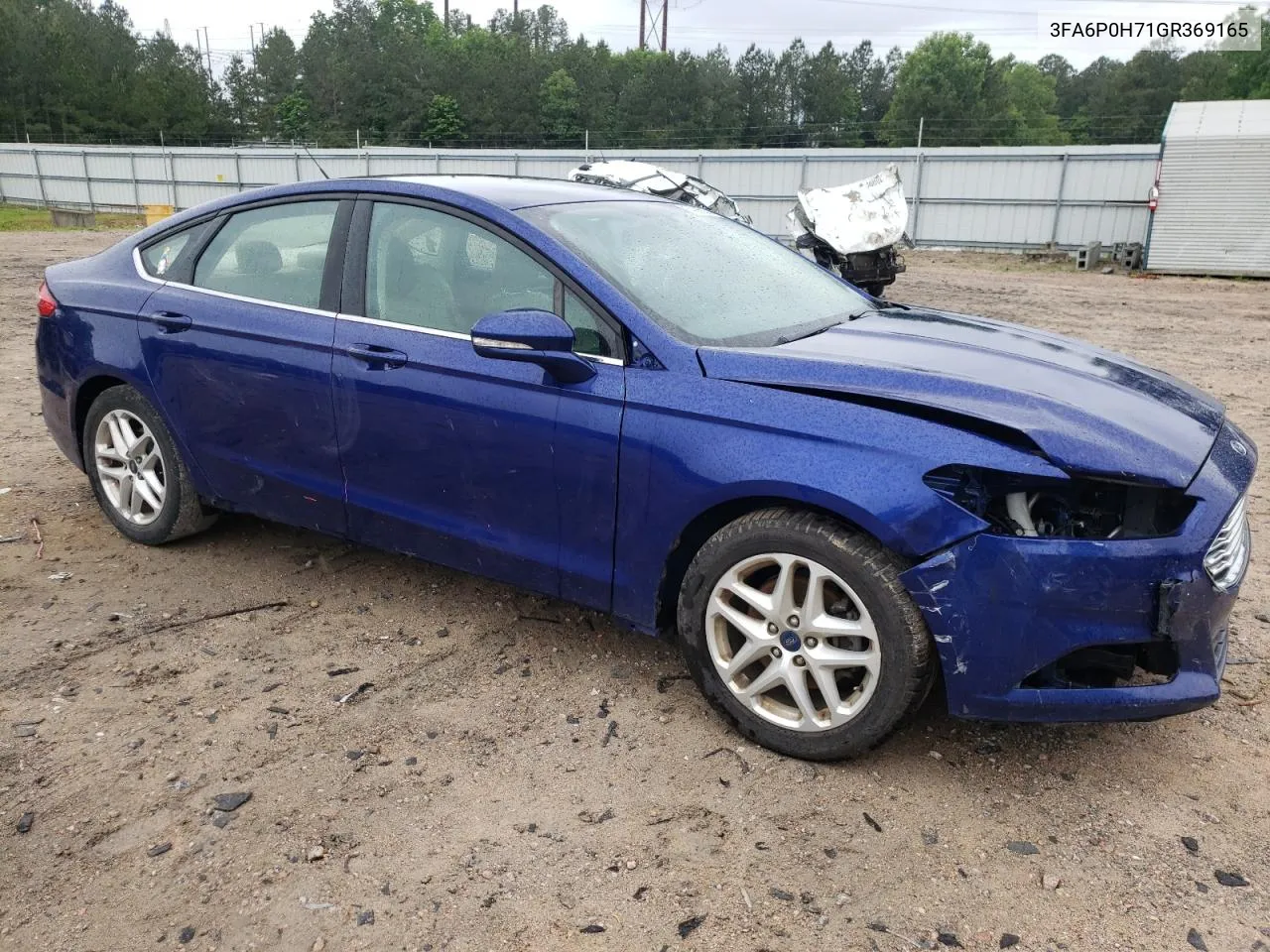 2016 Ford Fusion Se VIN: 3FA6P0H71GR369165 Lot: 54368274