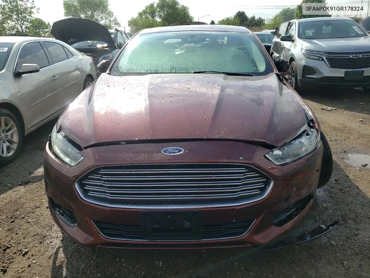 2016 Ford Fusion Titanium VIN: 3FA6P0K91GR178324 Lot: 54981004