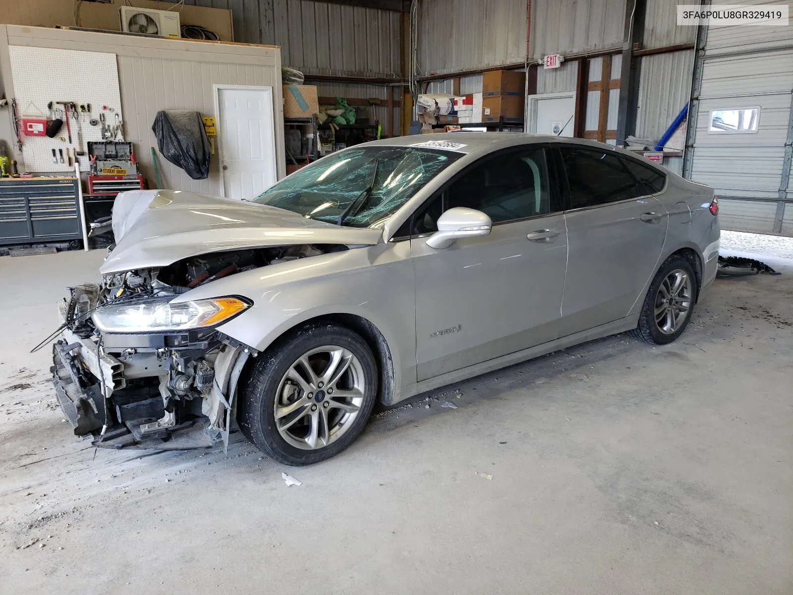 2016 Ford Fusion Se Hybrid VIN: 3FA6P0LU8GR329419 Lot: 55192684