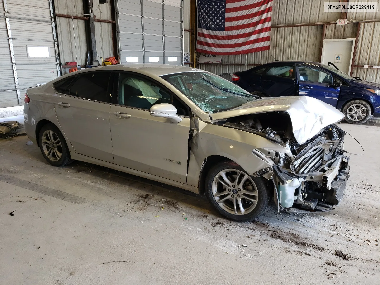 2016 Ford Fusion Se Hybrid VIN: 3FA6P0LU8GR329419 Lot: 55192684