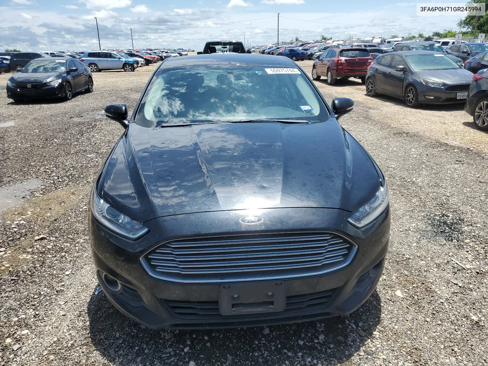 2016 Ford Fusion Se VIN: 3FA6P0H71GR245994 Lot: 55975744