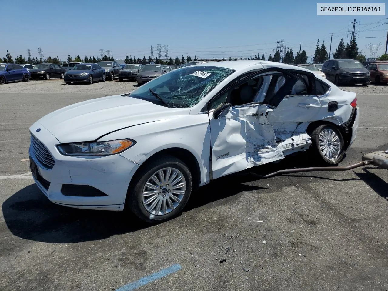 2016 Ford Fusion Se Hybrid VIN: 3FA6P0LU1GR166161 Lot: 57779483