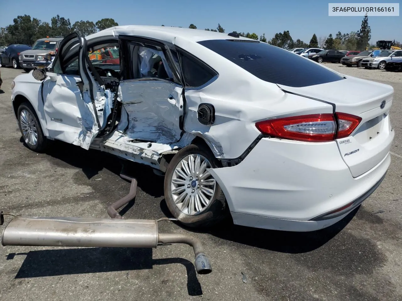 2016 Ford Fusion Se Hybrid VIN: 3FA6P0LU1GR166161 Lot: 57779483