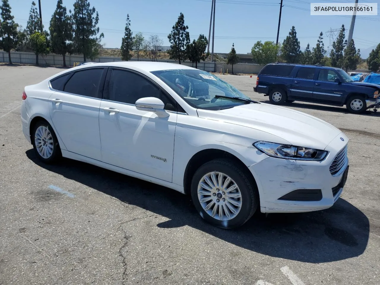 2016 Ford Fusion Se Hybrid VIN: 3FA6P0LU1GR166161 Lot: 57779483