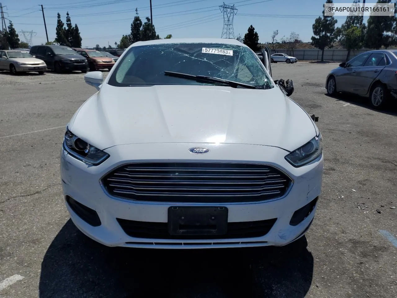 2016 Ford Fusion Se Hybrid VIN: 3FA6P0LU1GR166161 Lot: 57779483