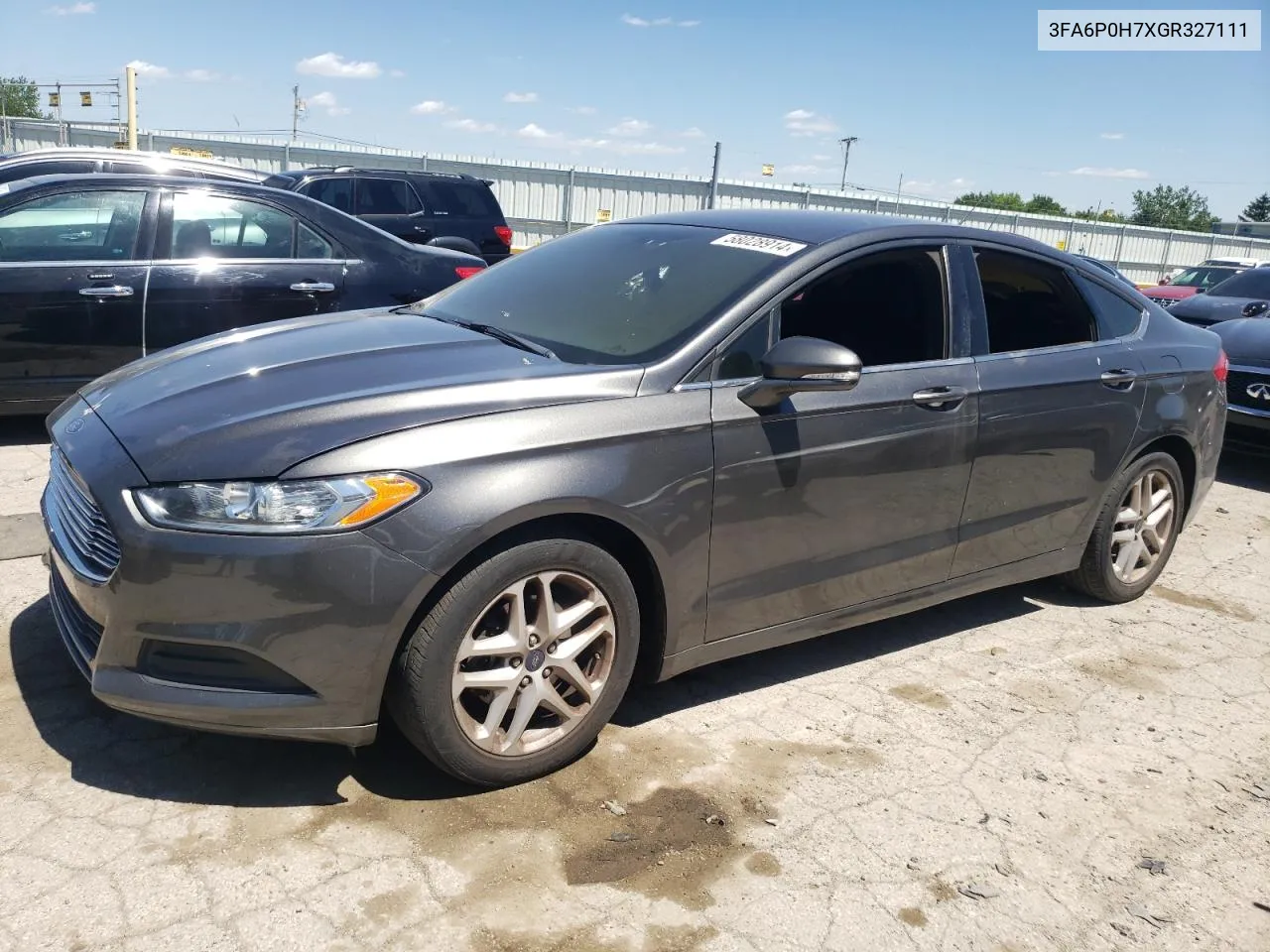 2016 Ford Fusion Se VIN: 3FA6P0H7XGR327111 Lot: 58028914