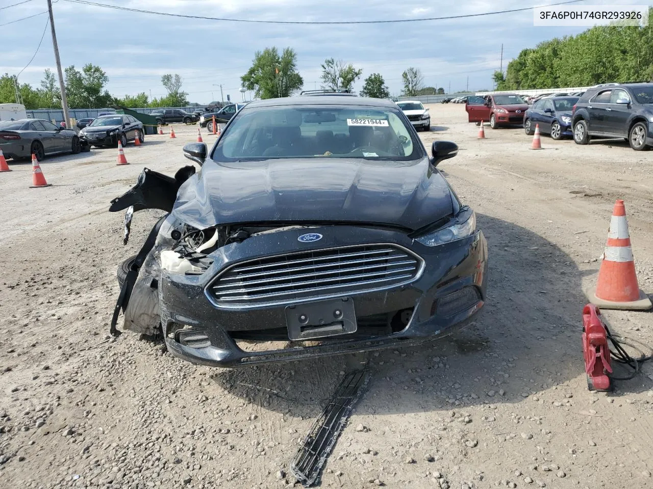 2016 Ford Fusion Se VIN: 3FA6P0H74GR293926 Lot: 58221944