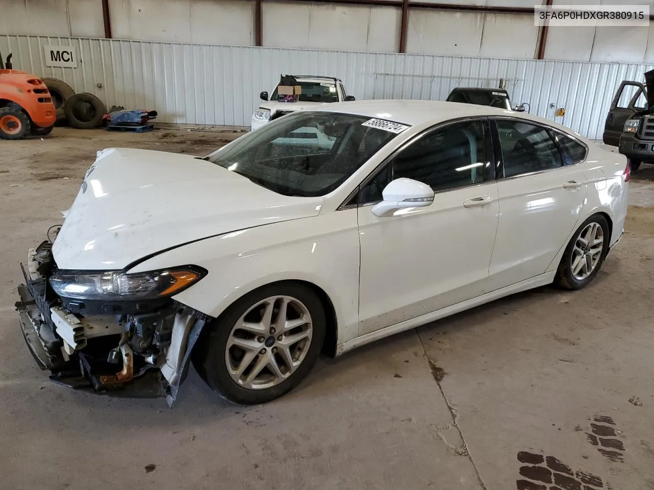 3FA6P0HDXGR380915 2016 Ford Fusion Se