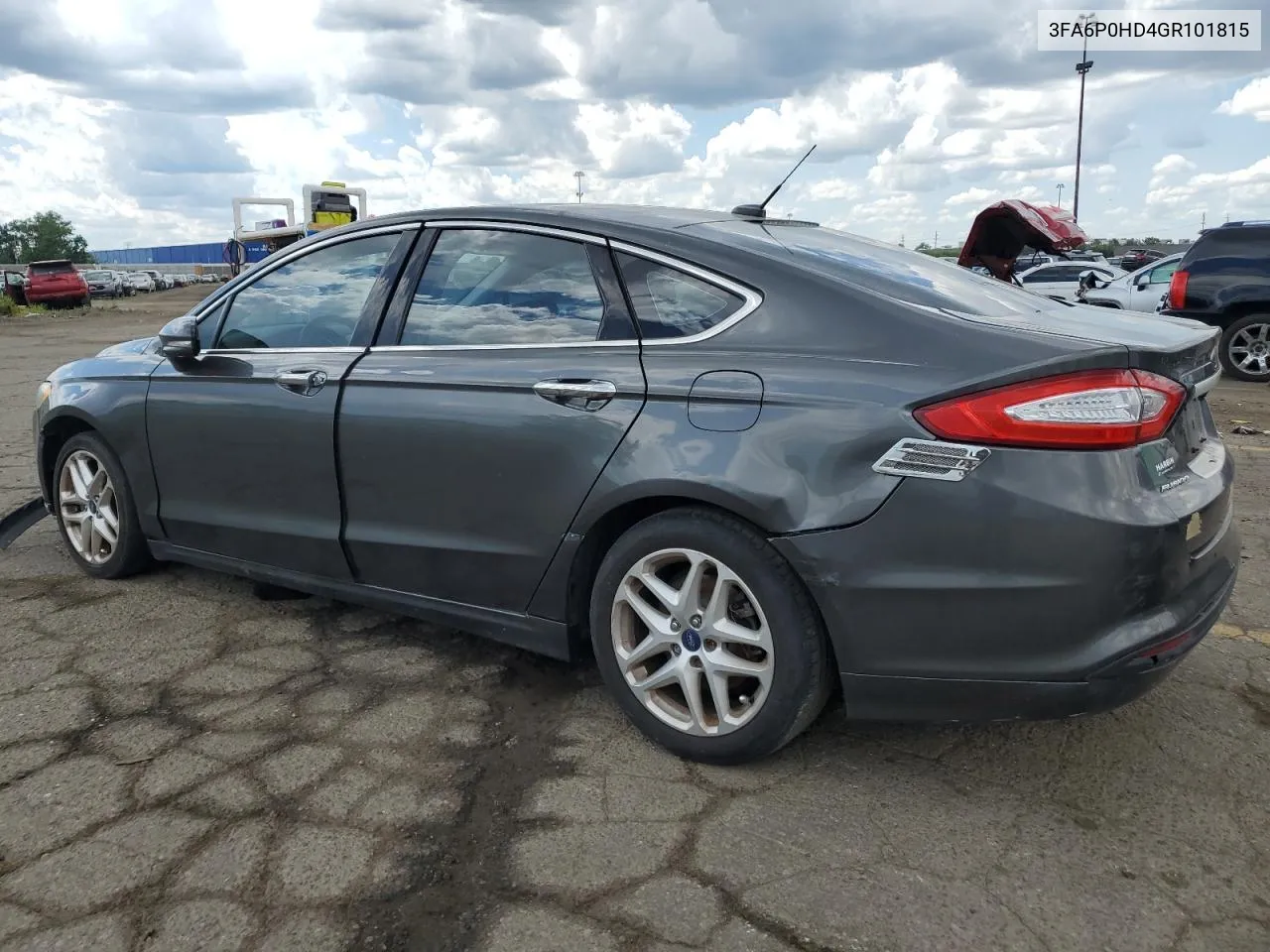 2016 Ford Fusion Se VIN: 3FA6P0HD4GR101815 Lot: 58890024