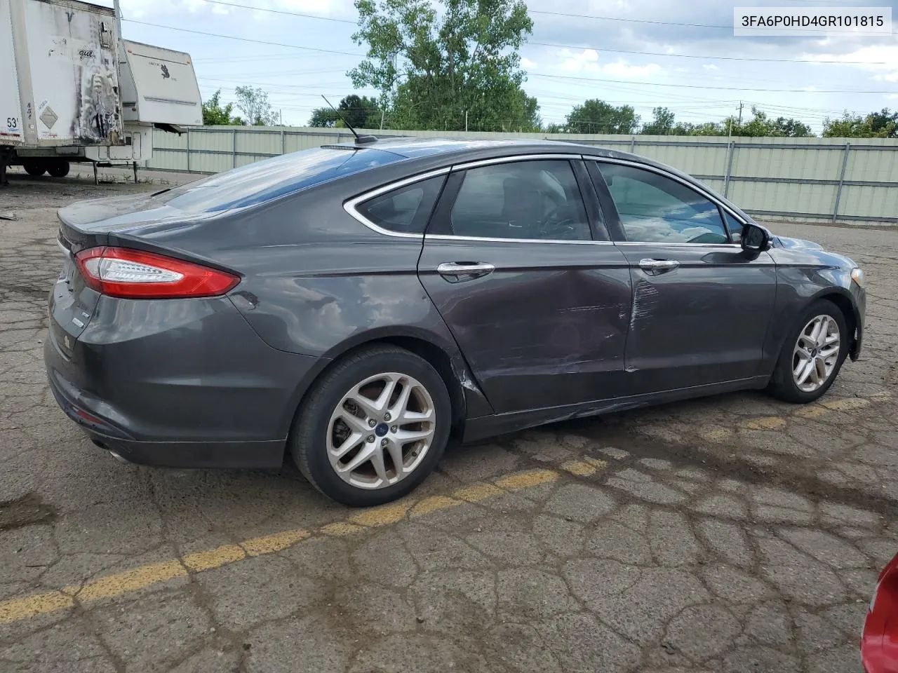 2016 Ford Fusion Se VIN: 3FA6P0HD4GR101815 Lot: 58890024