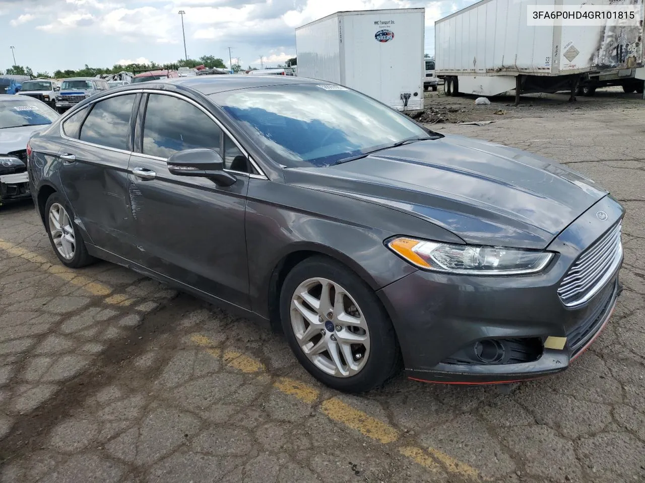 2016 Ford Fusion Se VIN: 3FA6P0HD4GR101815 Lot: 58890024