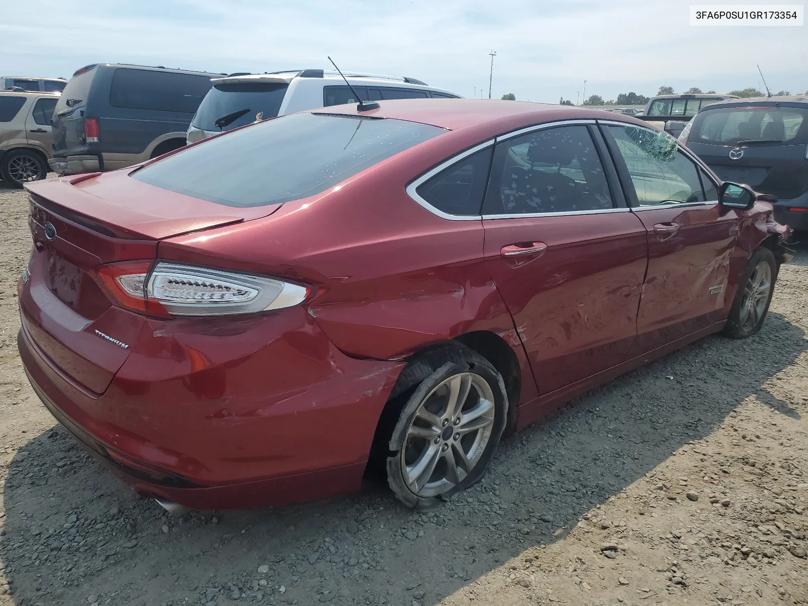 2016 Ford Fusion Titanium Phev VIN: 3FA6P0SU1GR173354 Lot: 59352324