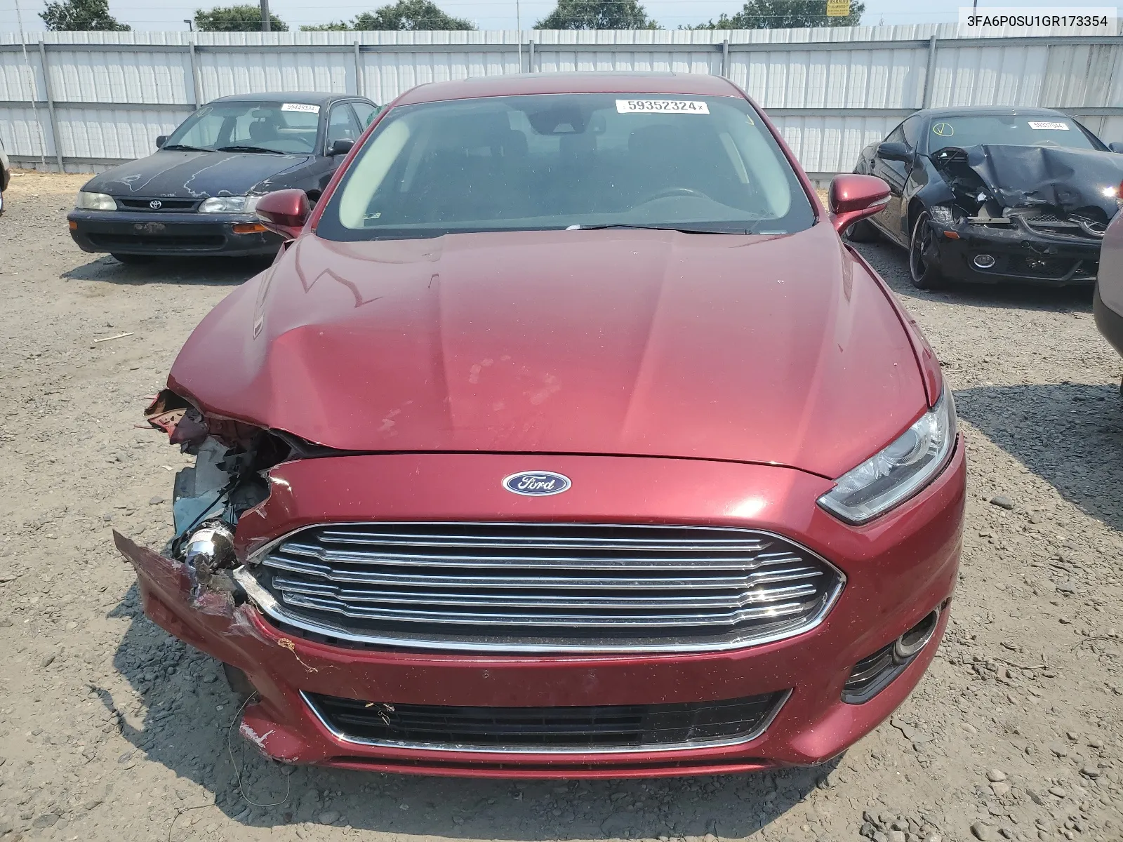 3FA6P0SU1GR173354 2016 Ford Fusion Titanium Phev