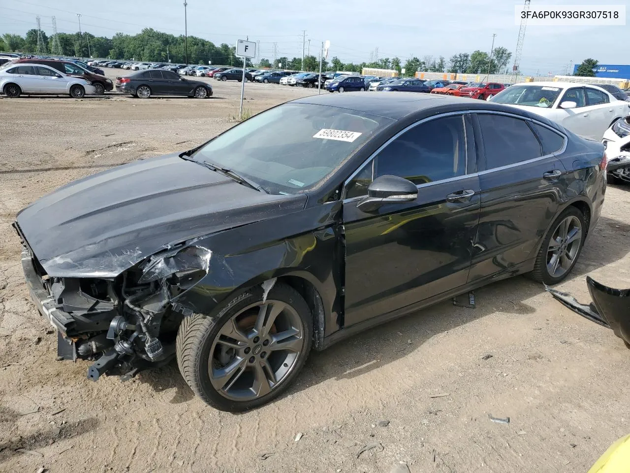 3FA6P0K93GR307518 2016 Ford Fusion Titanium