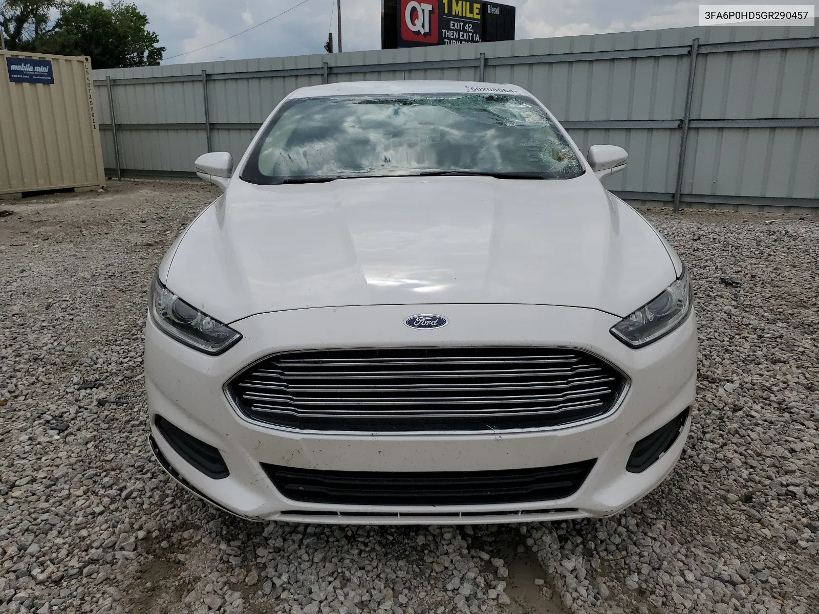 3FA6P0HD5GR290457 2016 Ford Fusion Se