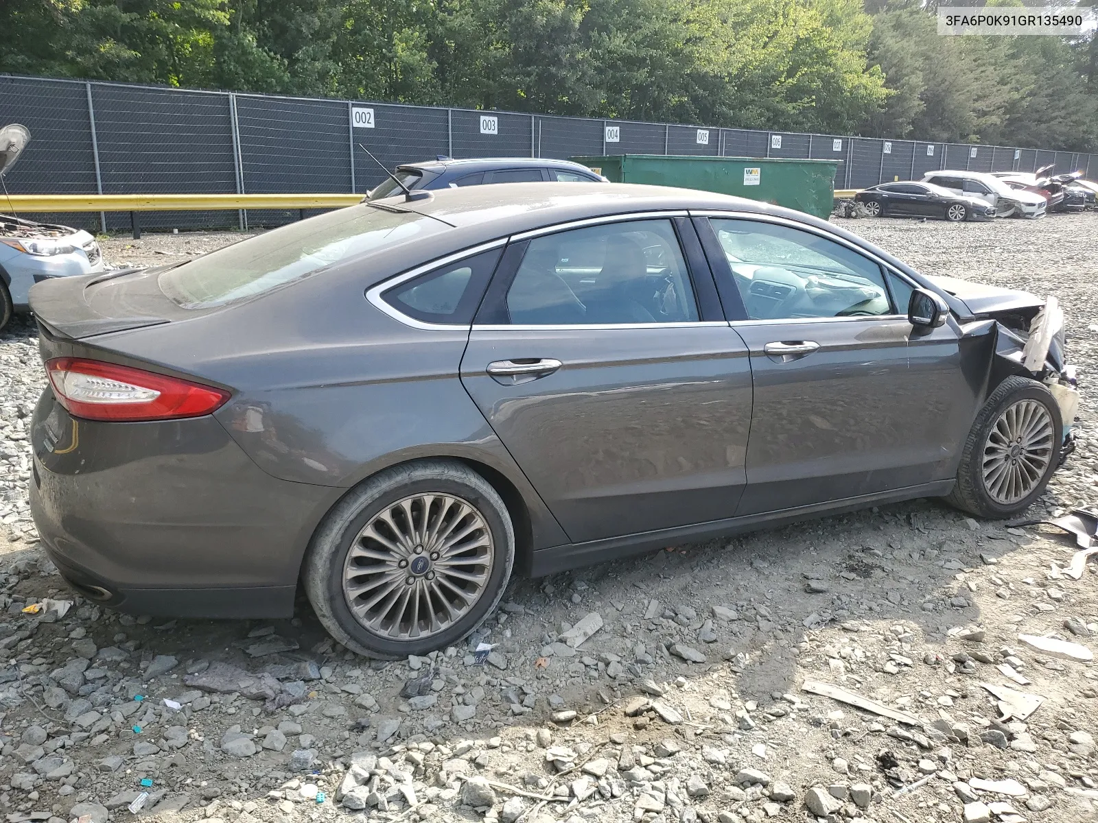 3FA6P0K91GR135490 2016 Ford Fusion Titanium