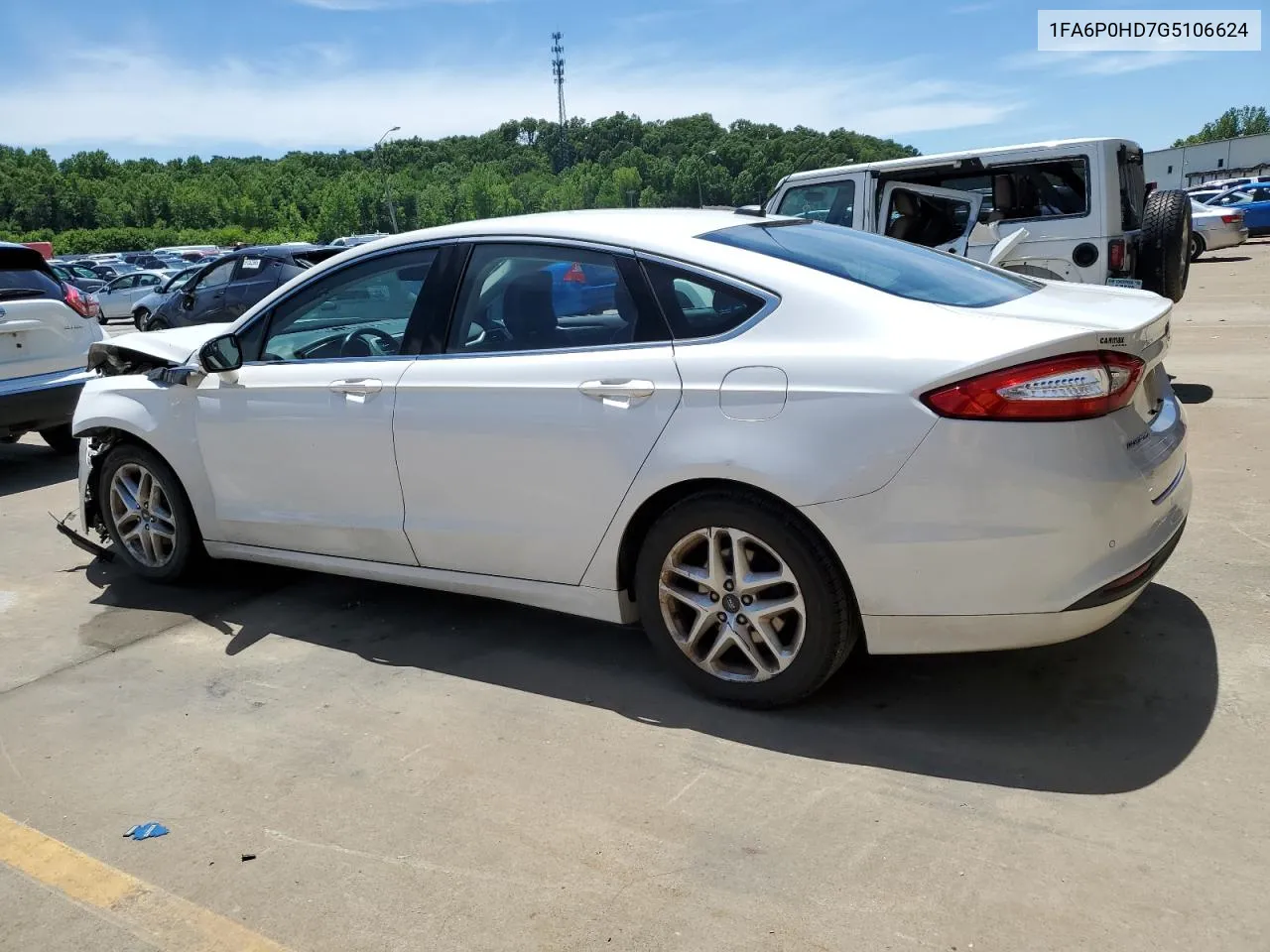 2016 Ford Fusion Se VIN: 1FA6P0HD7G5106624 Lot: 60622274