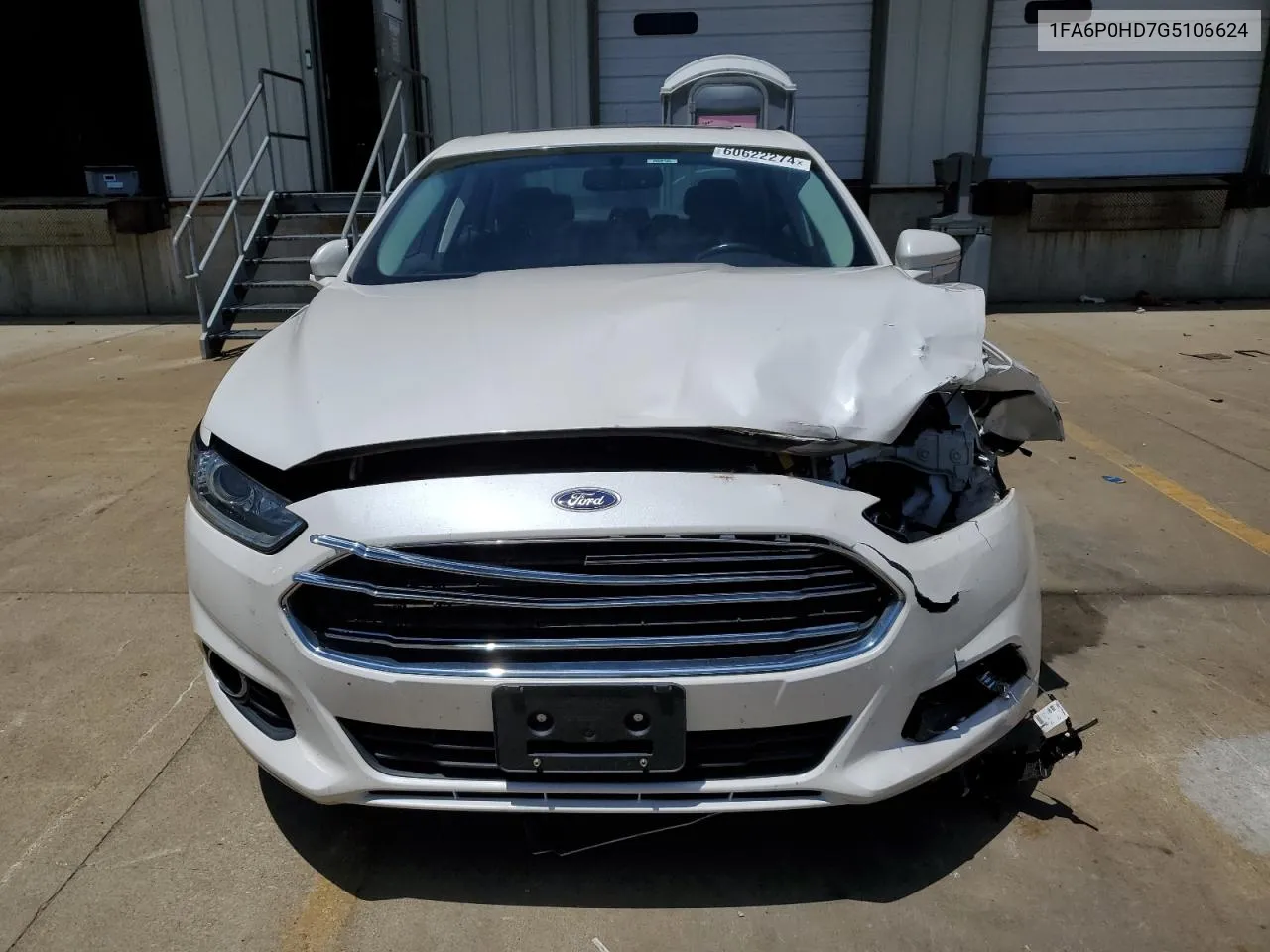 2016 Ford Fusion Se VIN: 1FA6P0HD7G5106624 Lot: 60622274