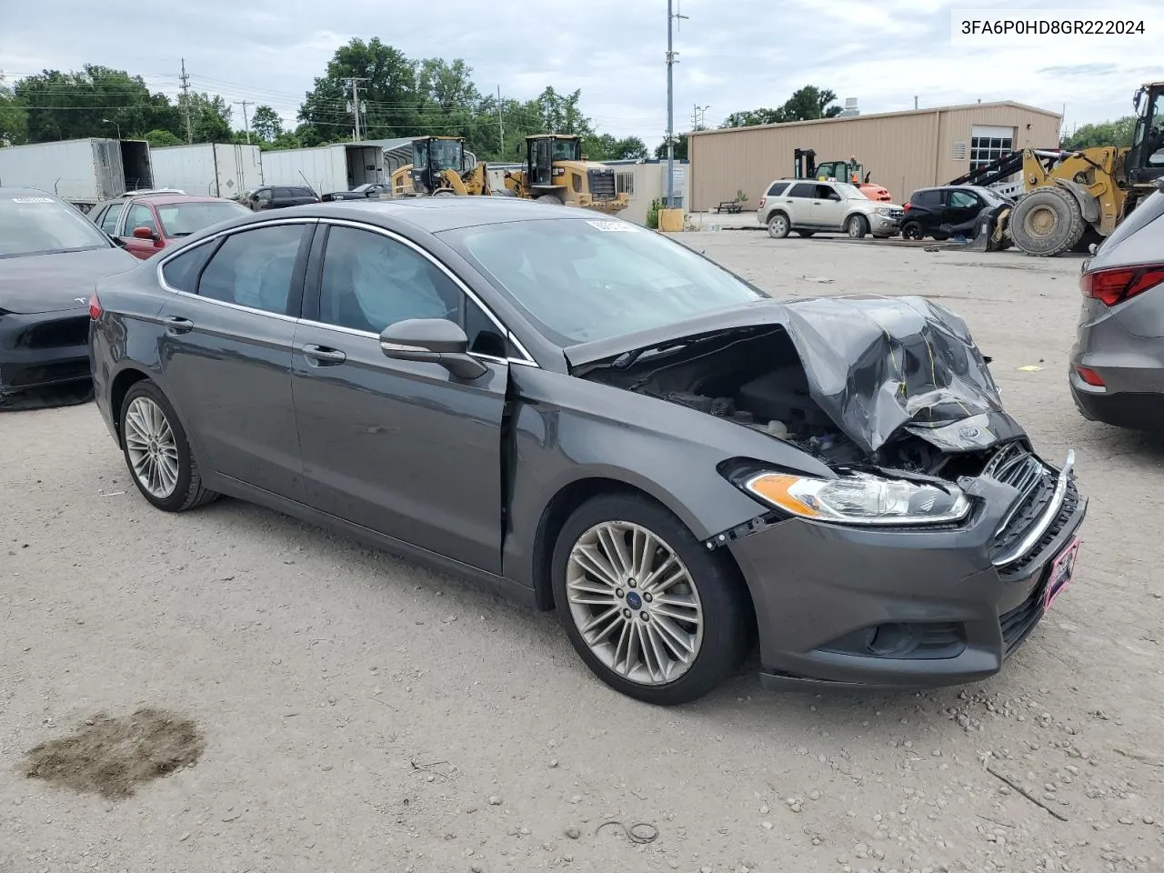 2016 Ford Fusion Se VIN: 3FA6P0HD8GR222024 Lot: 60751744