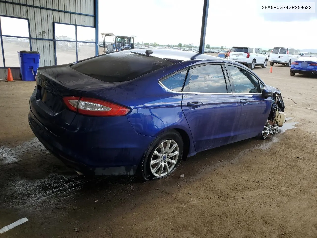 2016 Ford Fusion S VIN: 3FA6P0G74GR259633 Lot: 61667124