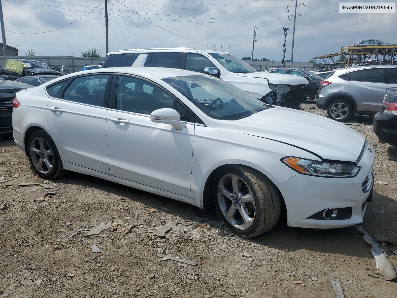 2016 Ford Fusion Se VIN: 3FA6P0HDXGR219545 Lot: 61965534