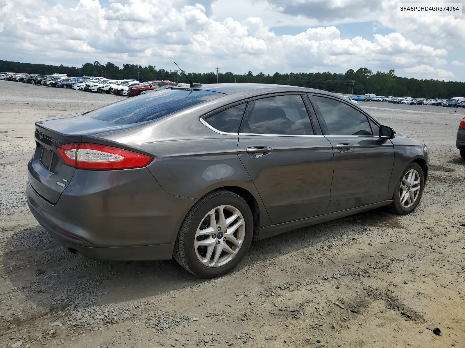 2016 Ford Fusion Se VIN: 3FA6P0HD4GR374964 Lot: 62507864