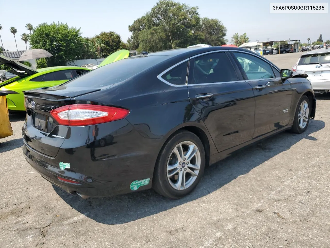 2016 Ford Fusion Titanium Phev VIN: 3FA6P0SU0GR115235 Lot: 62660944