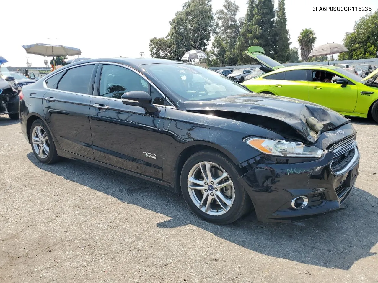 2016 Ford Fusion Titanium Phev VIN: 3FA6P0SU0GR115235 Lot: 62660944